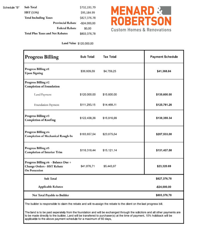 Get in Touch Menard & Robertson Custom Homes and Renovations